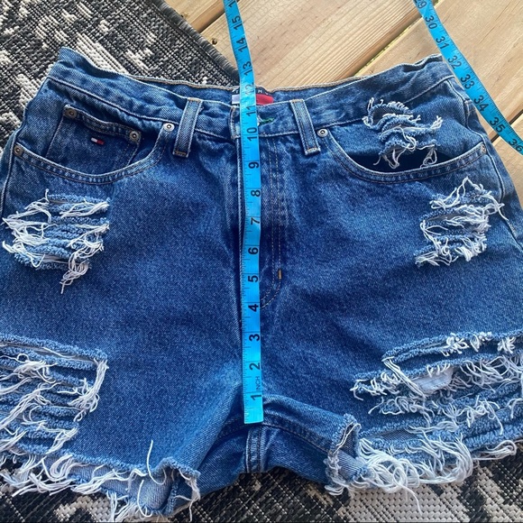 Denim Cutoff Shorts - Picture 7 of 8
